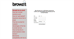 Desktop Screenshot of faxtoemail.browzit.co.za